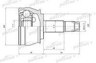 Шрус наружн к-кт alfa romeo:156 97-00  lancia: lyb