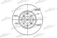 Диск тормозной передн honda: accord vii 98-02  accord vii aerodeck 98-  accord vii hatchback 99-02