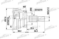 ШРУС наружн к-кт SAAB: 9000 90-98  9000 хечбэк 90-