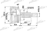 ШРУС наружн к-кт VOLVO: 440/460 88- ШРУС наружн к-кт VOLVO: 440/460 88-
