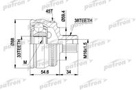 Шрус наружн к-кт audi a4 00-04  a4 avant 01-04  a