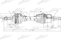 Полуось лев peugeot: 206 1.9d be4r 98&gt +abs