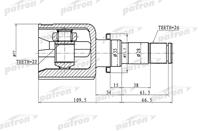 ШРУС внутренний левый 26x35x22 MAZDA 3 BK 01.07.20