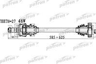 Полуось задняя правая левая 27x585x64 abs: 48t bmw