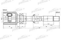 Шрус внутренний правый 24x35.5x27 toyota rav4 aca3