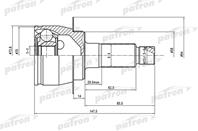 ШРУС наружный 28x58x29 SUZUKI SX4 RW415/RW416/RW419/RW420 06-