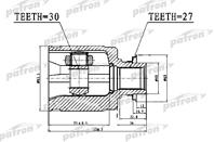 ШРУС внутренний 30x40x27 HONDA ACCORD CL/CN/CM 02-