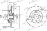 Диск тормозной задн c подшипником и кольцом ABS (1