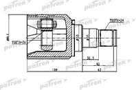ШРУС внутренний 30X47X30 TOYOTA LAND CRUISER PRADO 120 GRJ12/KDJ12/RZJ12/TRJ12/VZJ12 02-09