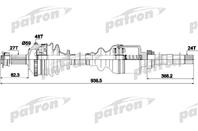 Полуось правая 27x928x59x24 citroen: evasion 94-02