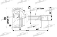 Шрус наружн к-кт mitsubishi: galant 1.8-2.0 dohc 3