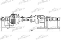 Полуось прав CITROEN: XANTIA 1.9TD/2.0i 95-98  2.0HDI 99- Полуось прав CITROEN: XANTIA 1.9TD/2.0i 95-98  2.0HDI 99-