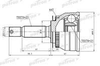 ШРУС наружный с кольцом ABS 25x50x25 ABS:44T HYUNDAI MATRIX I (FC) 1.5 CRDI [D4FA] 102 Л.С. ДИЗЕЛЬ ...