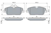 Колодки тормозные дисковые 0986494120 от фирмы BOSCH