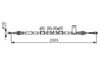 Трос стояночного тормоза
