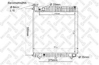 10-25035-sx радиатор системы охлаждения mb t1 2.3d-3.0d 77