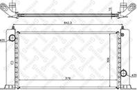 10-25411-sx радиатор системы охлаждения fiat stilo 1.2-1.4 16v 01
