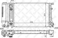 10-25565-SX_радиатор системы охлаждения! АКПП BMW E30/E34 1.6i-2.5i 88&gt