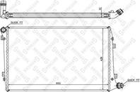 10-25286-SX_радиатор системы охлаждения! VW Passa