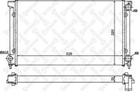 10-25003-SX_радиатор системы охлаждения! VW Passa