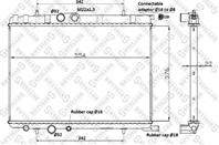 10-25120-SX_радиатор системы охлаждения! с AC Peu