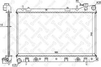 10-25381-SX_радиатор системы охлаждения! АКПП Subaru Impreza/Forester 1.6/2.0 99-01