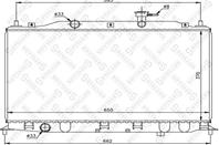 10-26614-SX_радиатор системы охлаждения! Hyundai Accent III 1.4/1.6 05&gt