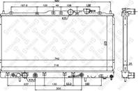 10-26764-sx радиатор системы охлаждения акпп mitsubishi galant 3.0i 96