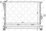 10-25393-sx радиатор системы охлаждения bmw e39/e38 3.5-5.0 96-03