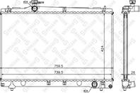 10-26320-SX_радиатор системы охлаждения! Toyota Avensis Verso 2.0i 16V 01-05