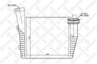 10-40083-SX_интеркулер! левый VW Touareg 3.0TDi 04>