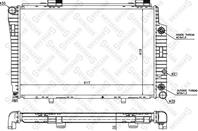 10-25095-SX_радиатор системы охлаждения! MB W202 1.8-2.8 93&gt