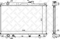 Радиатор охл. sq ja xl7 2.7 stellox