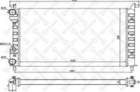 10-25735-SX_радиатор системы охлаждения! Fiat Pal