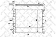 10-25331-SX_радиатор системы охлаждения! Fiat Bra