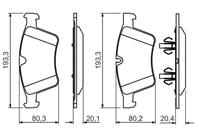 Колодки тормозные дисковые передние 0986494427 от фирмы BOSCH