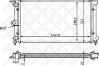 10-25002-sx радиатор системы охлаждения