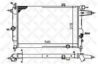 10-25059-sx радиатор системы охлажденияopel vectra 1.8i-2.0i/1.7d 88-95