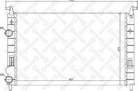 10-25699-SX_радиатор системы охлаждения! Fiat Palio Weekend 1.2i 16V 01&gt