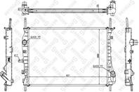 10-25779-sx_радиатор системы охлаждения! ford mon
