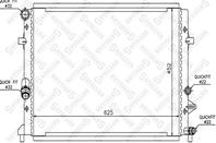 10-26435-SX_радиатор системы охлаждения! VW Golf VI 1.2i 16V 09&gt