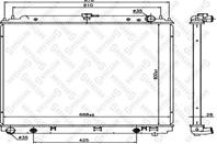 10-26784-SX_радиатор системы охлаждения! Nissan Pathfinder/Frontier/Xterra/Navara VQ40DE 04&gt