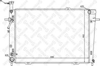 10-25417-sx радиатор системы охлаждения hyundai tucson  kia sportage 2.0/2.7 04