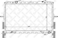 10-26495-SX_радиатор системы охлаждения! правый руль KIA Sorento 2.4/2.5CRDi 02&gt