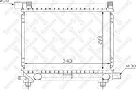 10-25057-sx радиатор системы охлаждения mb w124/w201 1.8-2.3 82-93
