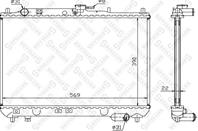 10-25292-sx радиатор системы охлаждения mazda 323 1.3-1.8i 89-94