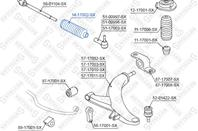 14-17002-SX_пыльник рейки рулевой!\ Subaru Impreza G10/G11 93&gt