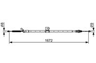 1 987 482 630_трос ручника лев.!\ Nissan Juke 1.6 10>