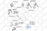 25-17549-sx подушка двигателя левая mitsubishi lancer cs 2000-2009