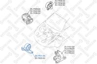 25-17631-sx подушка двигателя передняя mitsubishi chariot/space wagon grandis n84w/n94w 1997-2003
